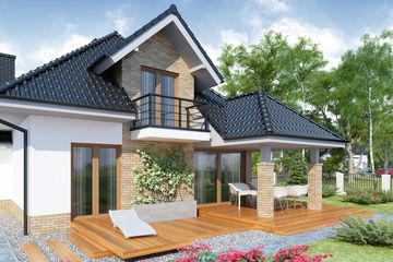  Projekt domu Meander 2 (WRW1222) - projekt domu parterowego z poddaszem - Zdjęcie 3