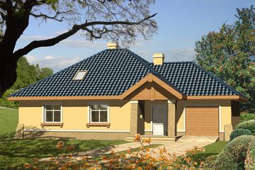  Projekt domu Turkus P (WRN1207) - projekt domu parterowego - Zdjęcie 1