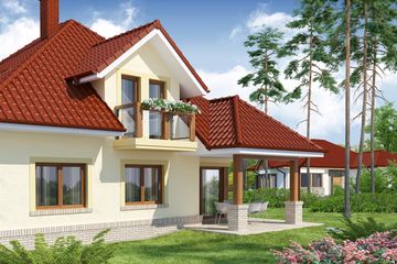  Projekt domu Flawia (WRW1219) - projekt domu parterowego z poddaszem - Zdjęcie 3