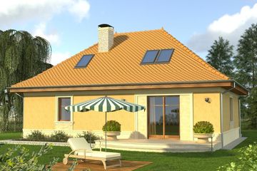  Projekt domu Arystokrata (WRN1213) - projekt domu parterowego z poddaszem - Zdjęcie 2