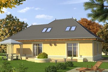  Projekt domu Patyna (WRN1214) - projekt domu parterowego z poddaszem - Zdjęcie 2