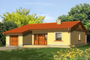  Projekt domu Niwa (WRN1215) - projekt domu parterowego - Zdjęcie 1