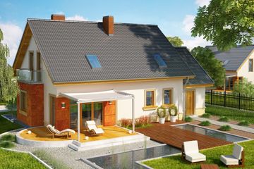  Projekt domu Enklawa (WRN1216) - projekt domu parterowego z poddaszem - Zdjęcie 3