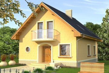  Projekt domu Portal (WRN1217) - projekt domu parterowego z poddaszem - Zdjęcie 1