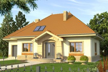  Projekt domu Belcanto (WRN1218) - projekt domu parterowego z poddaszem - Zdjęcie 1