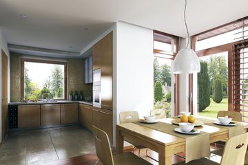  Projekt domu Dijon IV DCP234c (WOB1136) - projekt domu parterowego z poddaszem - Zdjęcie 4