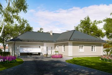  Projekt domu Wacław II (PRA1148) - projekt domu parterowego - Zdjęcie 1