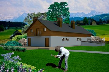  Projekt tuczarni WB-3500 (KRA3738) - projekt tuczarni parterowego - Zdjęcie 1