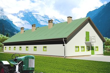  Projekt tuczarni WB-3501 (KRA3739) - projekt tuczarni parterowego - Zdjęcie 1