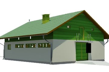  Projekt obory WB-3509 (KRA3740) - projekt obory parterowego - Zdjęcie 2