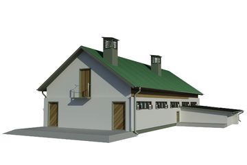  Projekt chlewni WB-3676 (KRA3753) - projekt chlewni parterowego - Zdjęcie 2