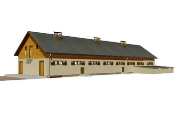  Projekt chlewni WB-3679 (KRA3756) - projekt chlewni parterowego - Zdjęcie 2