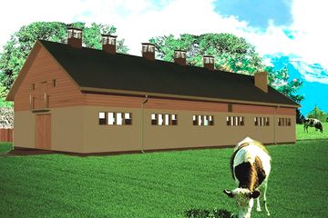  Projekt obory WB-3723 (KRA3765) - projekt obory parterowego - Zdjęcie 2
