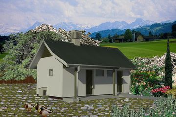  Projekt budynku inwentarskiego WB-3742 (KRA3770) - projekt budynku parterowego - Zdjęcie 1