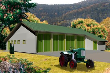  Projekt budynku gospodarczego WB-3740 (KRA3769) - projekt budynku parterowego - Zdjęcie 3