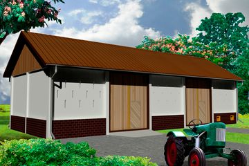  Projekt stodoły WB-3838 (KRA3781) - projekt stodoły parterowego - Zdjęcie 1