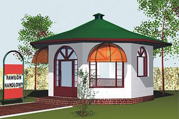  Projekt sklepu WB-3854 (KRA3785) - projekt sklepu parterowego - Zdjęcie 1