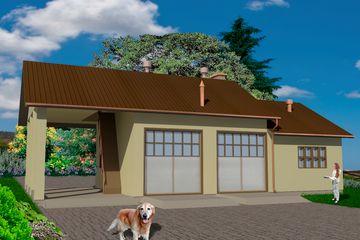  Projekt warsztatu WB-3856 (KRA3786) - projekt warsztatu parterowego - Zdjęcie 1