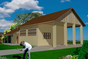  Projekt warsztatu WB-3856 (KRA3786) - projekt warsztatu parterowego - Zdjęcie 2