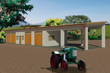  Projekt garażu WB-3860 (KRA3789) - projekt garażu parterowego - Zdjęcie 1