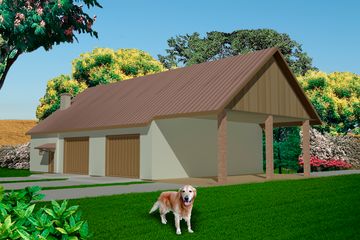  Projekt magazynu WB-3526 (KRA3813) - projekt magazynu parterowego - Zdjęcie 1