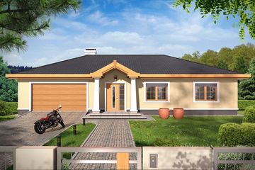  Projekt domu Leon wersja A paliwo stałe (WRD2041) - projekt domu parterowego - Zdjęcie 1