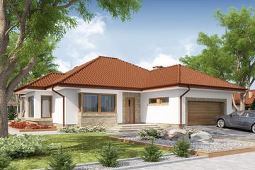  Projekt domu Kasandra 2 (WRW1223) - projekt domu parterowego - Zdjęcie 1