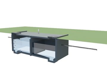  Projekt zbiornika na gnojowicę WB-4922 (KRA3806) - projekt zbiornika parterowego - Zdjęcie 2