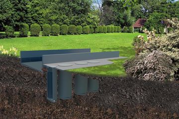  Projekt zbiornika na gnojowicę WB-5719 (KRA3809) - projekt zbiornika parterowego - Zdjęcie 1