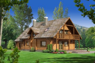  Projekt domu Milicz dw 6 (KRP1613) - projekt domu parterowego z poddaszem - Zdjęcie 2