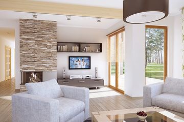  Projekt domu Borówka 2 dr-S (BSA1608) - projekt domu parterowego - Zdjęcie 3