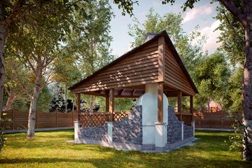  Projekt altany G157 - Altana ogrodowa (PRA1202) - projekt altany parterowego - Zdjęcie 2