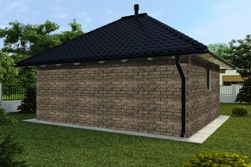  Projekt budynku gospodarczego G195 - Budynek gospodarczy (PRA1210) - projekt budynku parterowego - Zdjęcie 2