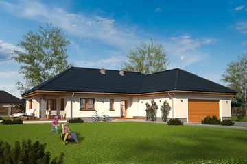  Projekt domu Logan II (WRL1001) - projekt domu parterowego - Zdjęcie 1