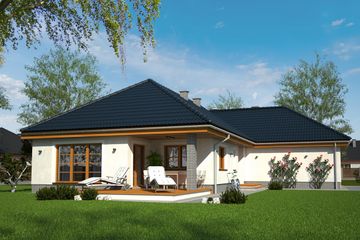  Projekt domu Logan II (WRL1001) - projekt domu parterowego - Zdjęcie 2