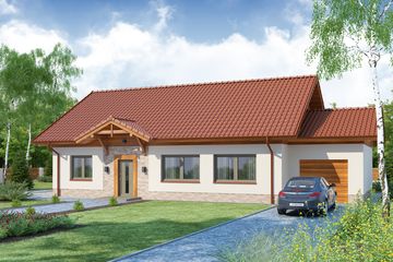  Projekt domu Lena (WRW1225) - projekt domu parterowego - Zdjęcie 1