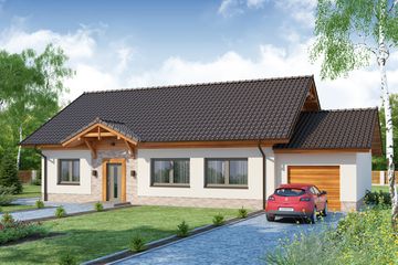  Projekt domu Atlant PS (WRW1226) - projekt domu parterowego - Zdjęcie 2