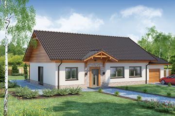  Projekt domu Atlant PS (WRW1226) - projekt domu parterowego - Zdjęcie 1
