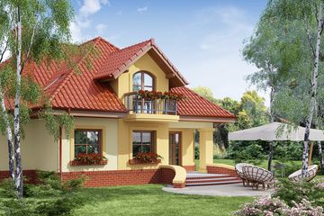  Projekt domu Adonis (WRW1026) - projekt domu parterowego z poddaszem - Zdjęcie 4