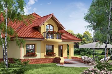  Projekt domu Adonis G2 (WRW1040) - projekt domu parterowego z poddaszem - Zdjęcie 4