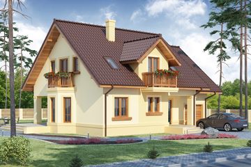  Projekt domu Alfeusz (WRW1177) - projekt domu parterowego z poddaszem - Zdjęcie 4