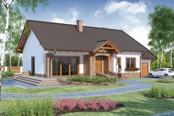  Projekt domu Amazis (WRW1184) - projekt domu parterowego - Zdjęcie 3