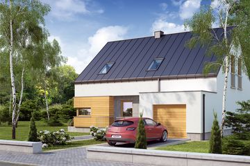  Projekt domu Amoniusz (WRW1123) - projekt domu parterowego z poddaszem - Zdjęcie 3