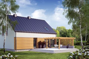  Projekt domu Amoniusz (WRW1123) - projekt domu parterowego z poddaszem - Zdjęcie 4