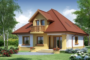  Projekt domu Apis (WRW1000) - projekt domu parterowego z poddaszem - Zdjęcie 3