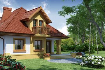  Projekt domu Apis (WRW1000) - projekt domu parterowego z poddaszem - Zdjęcie 4