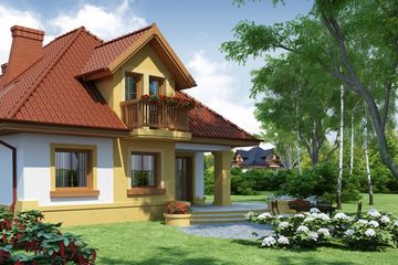  Projekt domu Apis 3 (WRW1007) - projekt domu parterowego z poddaszem - Zdjęcie 4