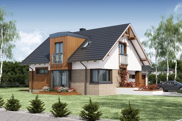  Projekt domu Apoloniusz (WRW1099) - projekt domu parterowego z poddaszem - Zdjęcie 5