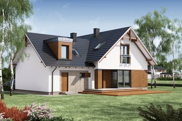  Projekt domu Apoloniusz (WRW1099) - projekt domu parterowego z poddaszem - Zdjęcie 6