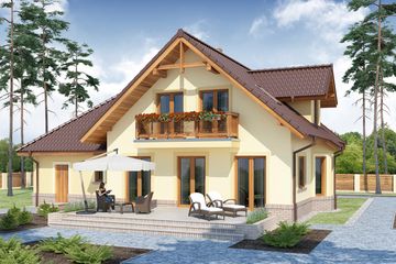  Projekt domu Arystokles (WRW1182) - projekt domu parterowego z poddaszem - Zdjęcie 3